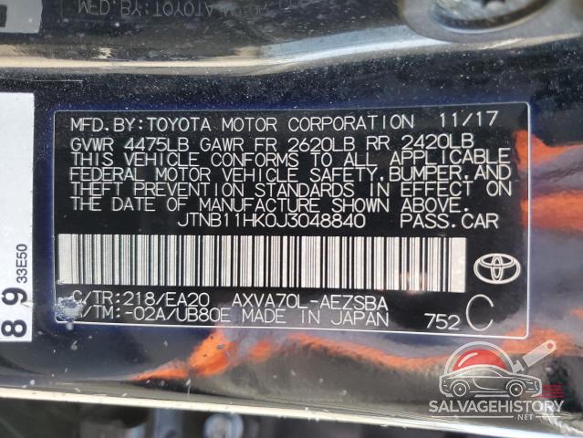 JTNB11HK0J3048840 2018 TOYOTA CAMRY photo no. 12