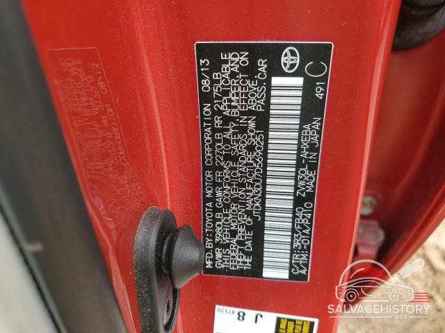 JTDKN3DU7D5690251 2013 TOYOTA PRIUS photo no. 12