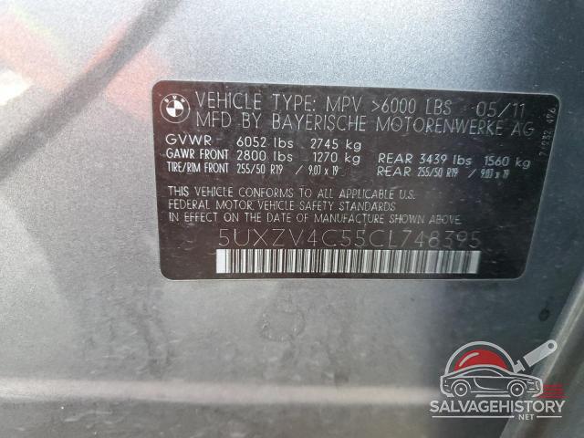 5UXZV4C55CL748395 2012 BMW X5 photo no. 13