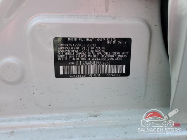 JF1GJAA64DH007261 2013 SUBARU IMPREZA photo no. 12