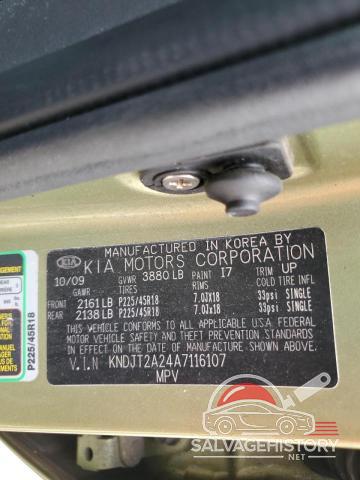 KNDJT2A24A7116107 2010 KIA SOUL photo no. 13