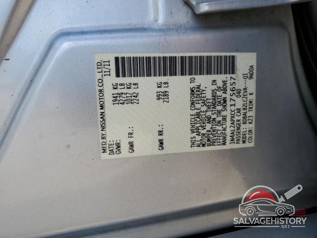 1N4AL2APXCC175657 2012 NISSAN ALTIMA photo no. 12