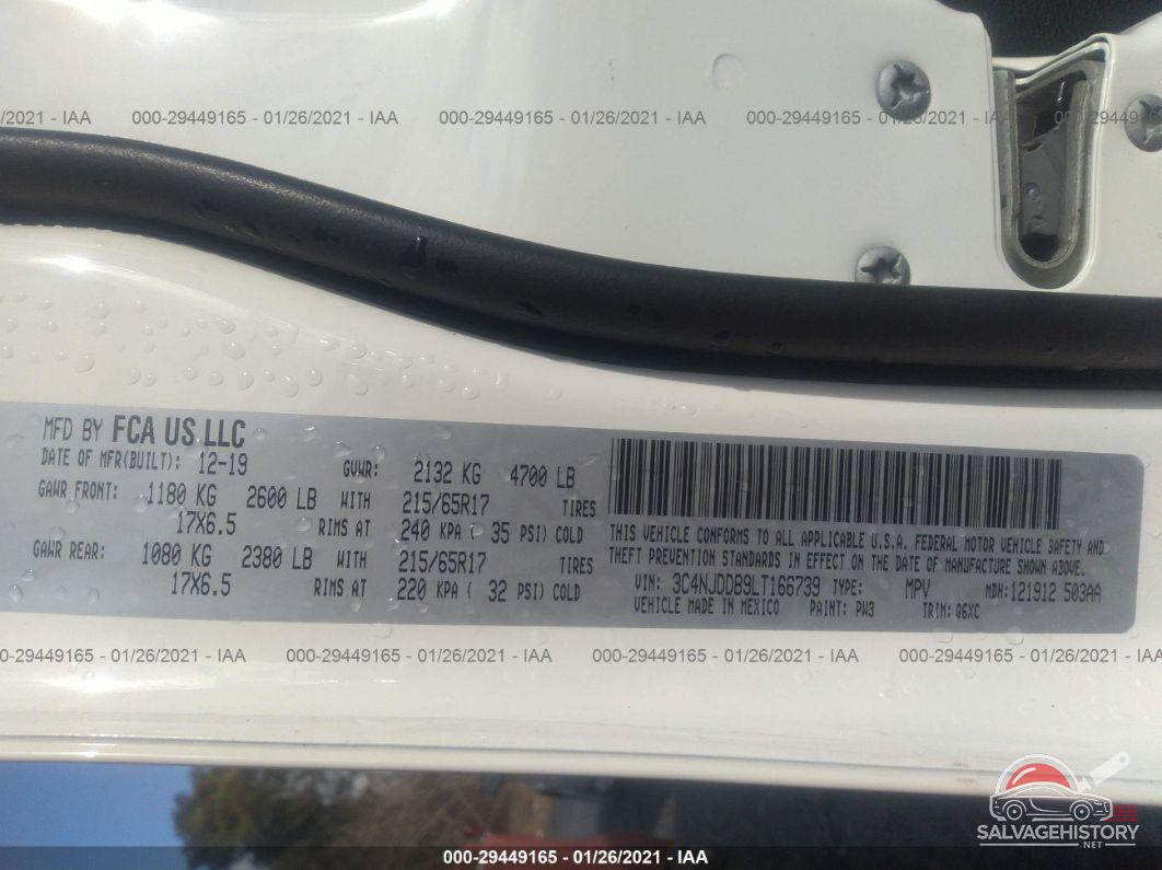 3C4NJDDB9LT166739 2020 JEEP COMPASS photo no. 9