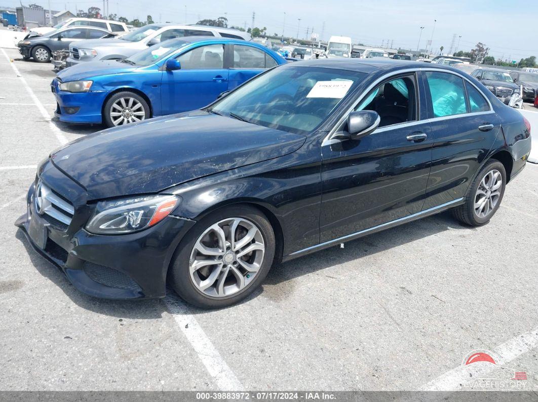 55SWF4KB8FU033674 2015 MERCEDES-BENZ C 300 photo no. 2