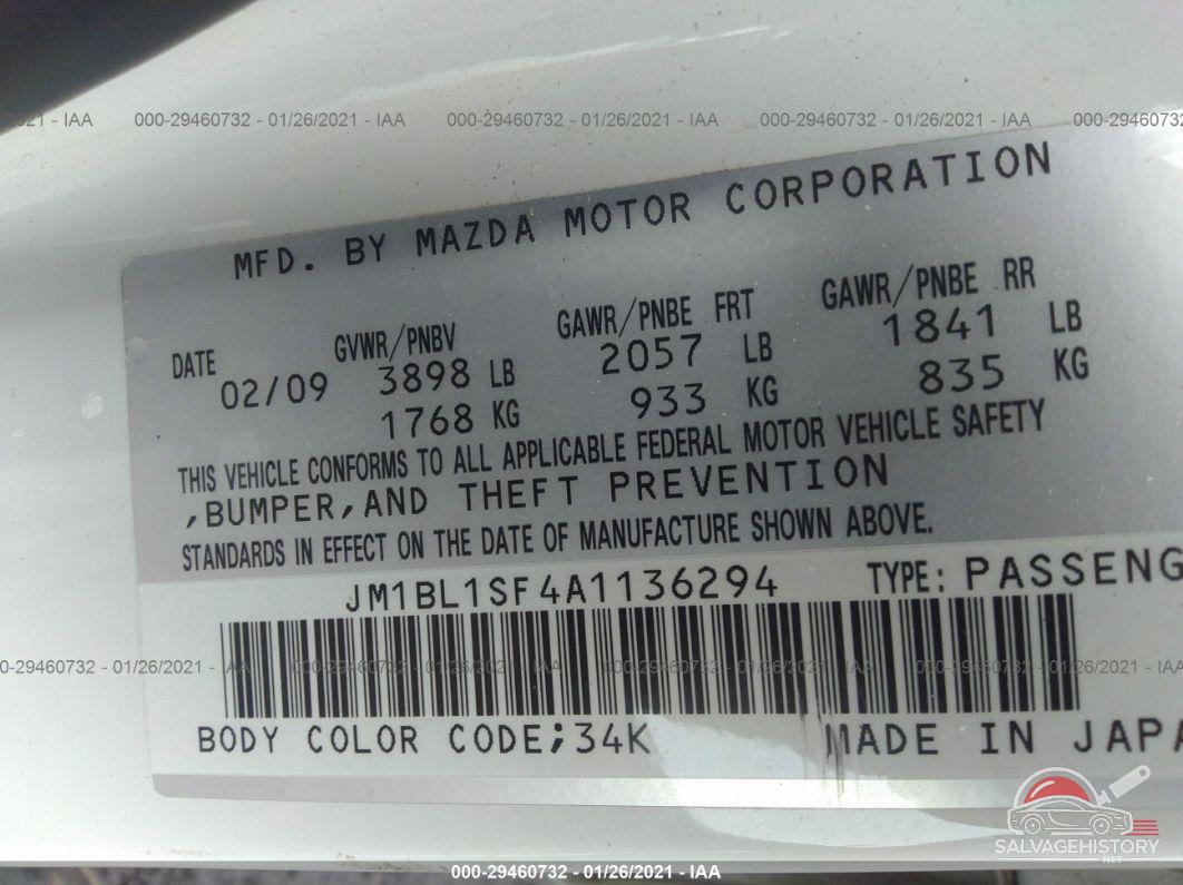 JM1BL1SF4A1136294 2010 MAZDA MAZDA3 photo no. 9