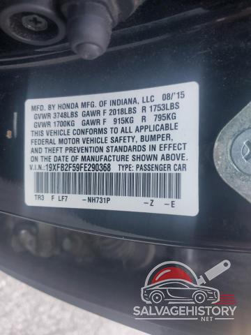 19XFB2F59FE290368 2015 HONDA CIVIC photo no. 12