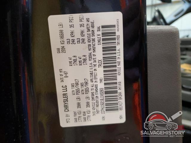 1D7HU16218J103283 2008 DODGE RAM 1500 photo no. 12