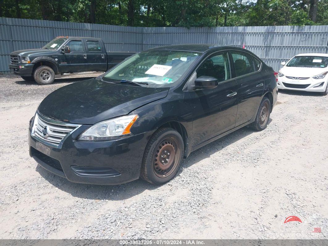 3N1AB7AP7EL674887 2014 NISSAN SENTRA photo no. 2
