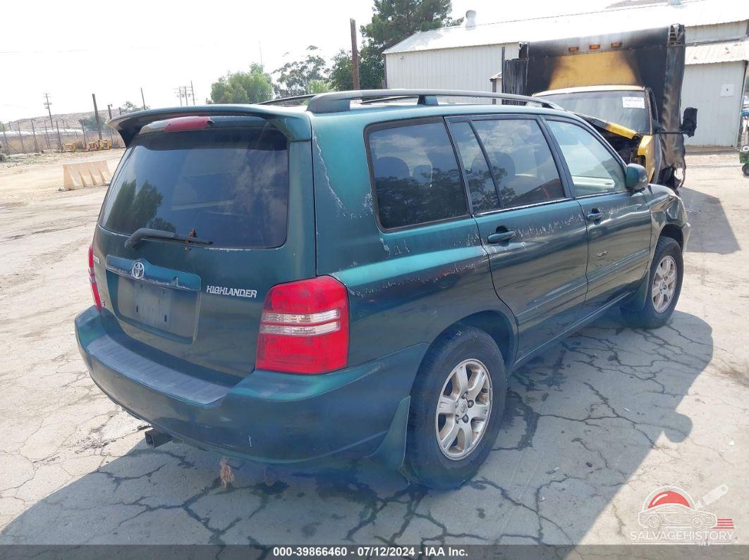 JTEGF21A730074788 2003 TOYOTA HIGHLANDER photo no. 4