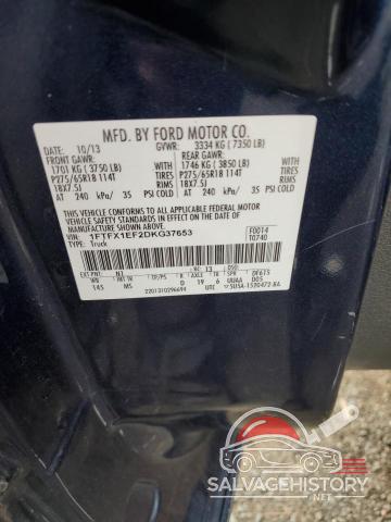 1FTFX1EF2DKG37653 2013 FORD F-150 photo no. 12