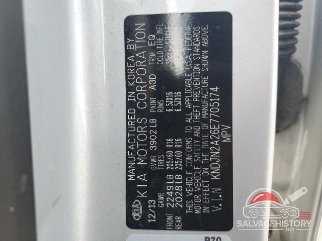 KNDJN2A26E7705174 2014 KIA SOUL photo no. 13