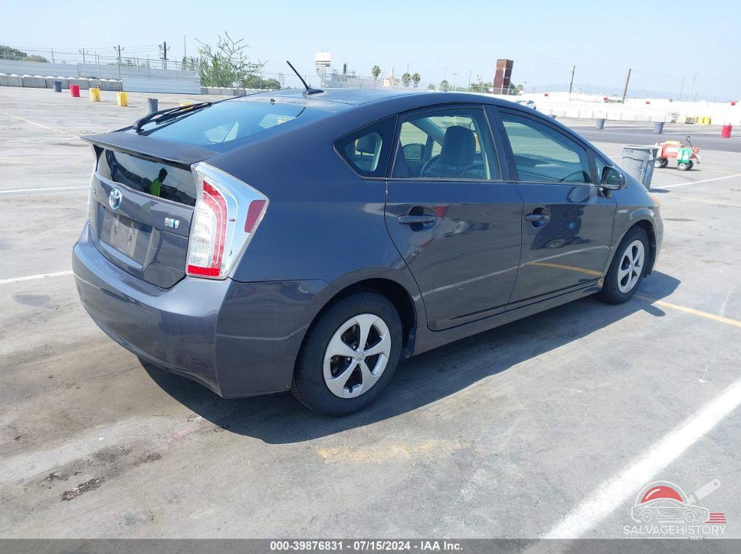 JTDKN3DU2C1606259 2012 TOYOTA PRIUS photo no. 4