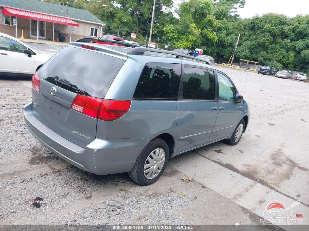 5TDZA23C75S354656 2005 TOYOTA SIENNA photo no. 4