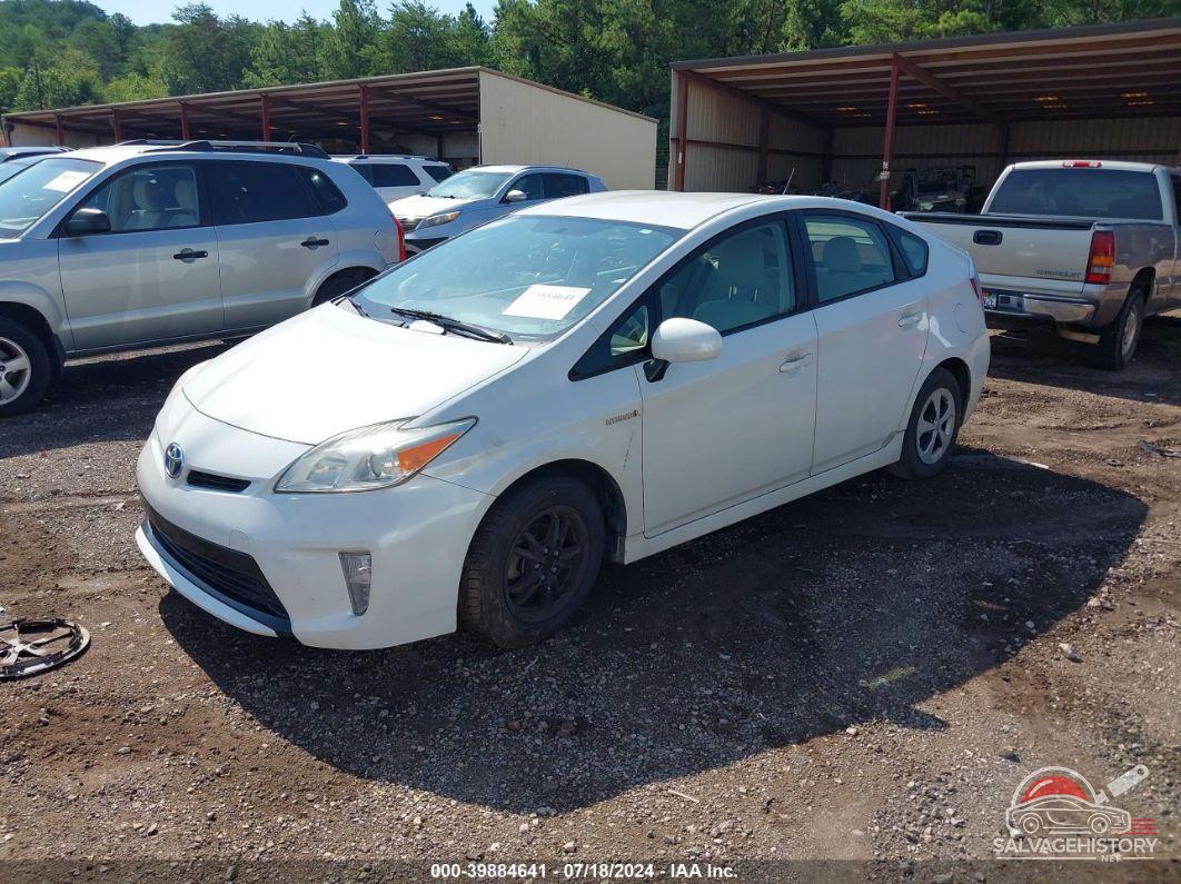 JTDKN3DU9E1774516 2014 TOYOTA PRIUS photo no. 2