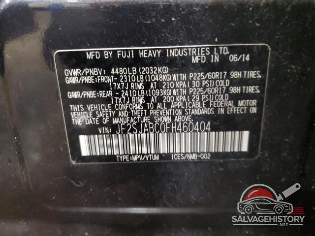 JF2SJABC0FH460404 2015 SUBARU FORESTER photo no. 13
