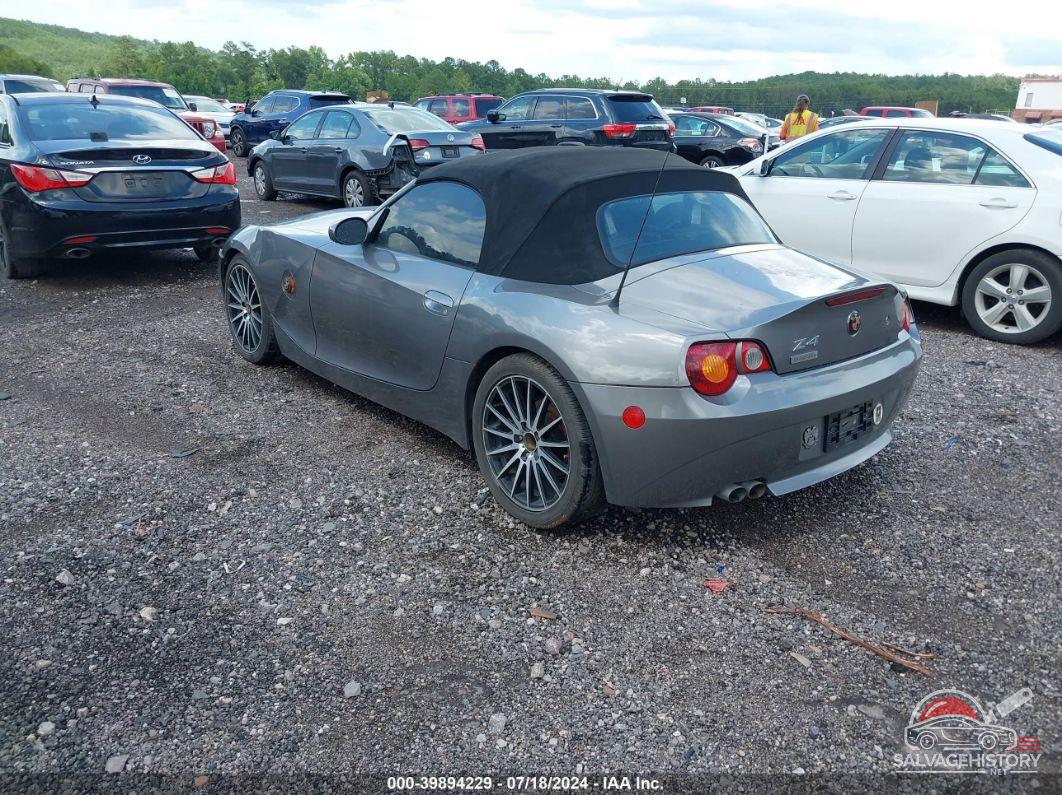 4USBT53584LT25823 2004 BMW Z4 photo no. 3