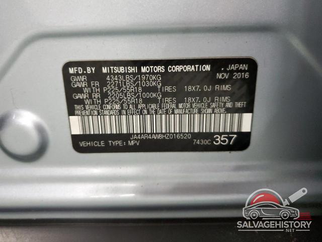 JA4AR4AW8HZ016520 2017 MITSUBISHI OUTLANDER photo no. 13