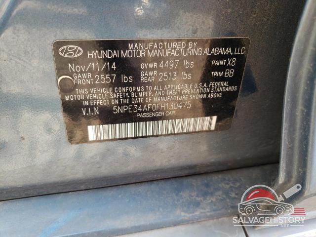 5NPE34AF0FH130475 2015 HYUNDAI SONATA photo no. 12