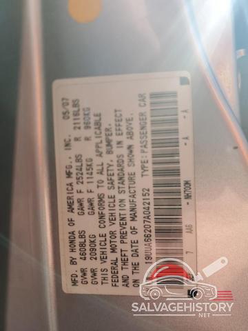 19UUA66207A042152 2007 ACURA TL photo no. 12