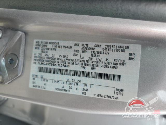 5LMCJ3C95KUL07836 2019 LINCOLN MKC photo no. 13