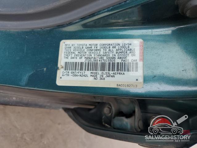 JT2EL56E4S7015505 1995 TOYOTA TERCEL photo no. 12