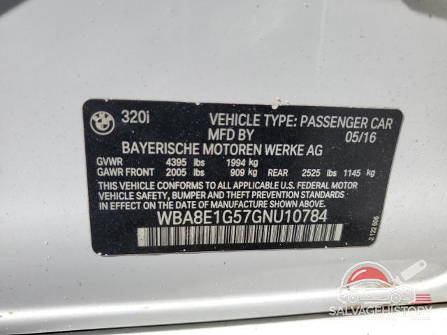 WBA8E1G57GNU10784 2016 BMW 3 SERIES photo no. 13