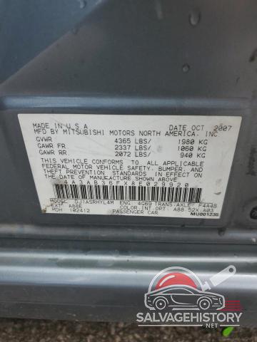4A3AB36FX8E029920 2008 MITSUBISHI GALANT photo no. 13
