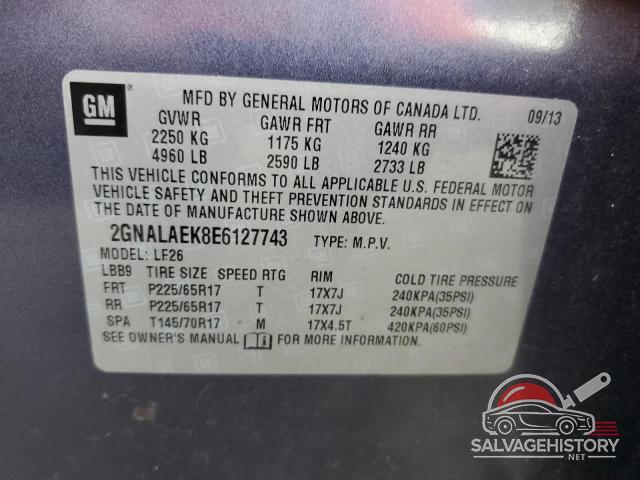 2GNALAEK8E6127743 2014 CHEVROLET EQUINOX photo no. 13