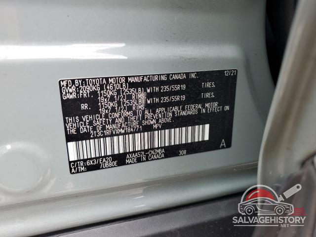 2T3C1RFVXMW184771 2021 TOYOTA RAV4 photo no. 13