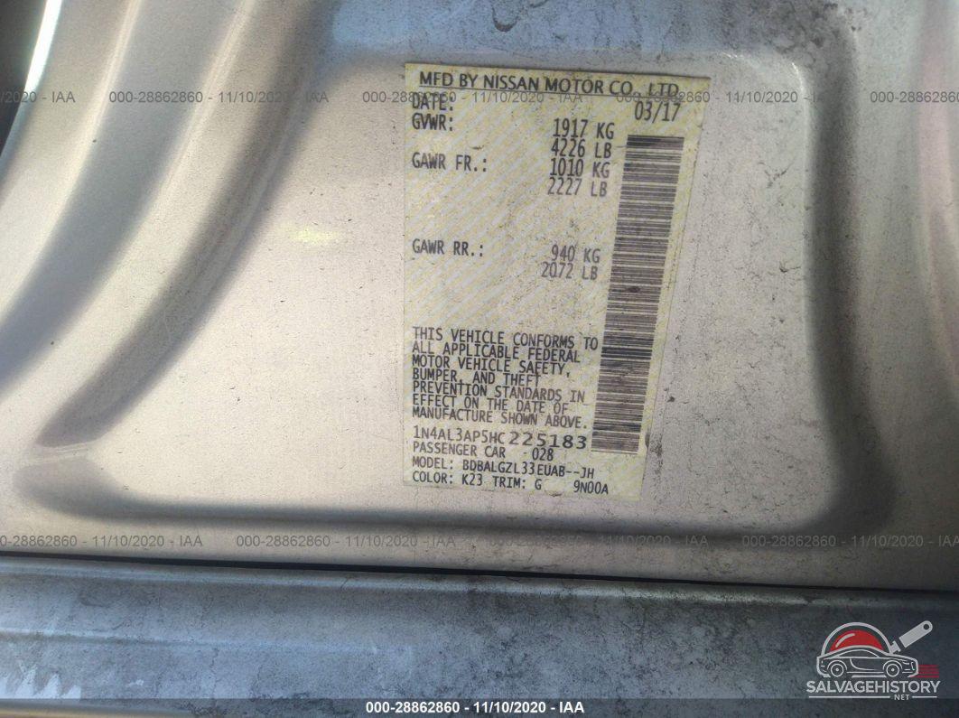 1N4AL3AP5HC225183 2017 NISSAN ALTIMA photo no. 9