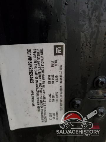 2G1WH52K239244427 2003 CHEVROLET IMPALA photo no. 12