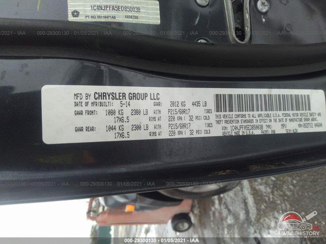 1C4NJPFA5ED850038 2014 JEEP PATRIOT photo no. 9