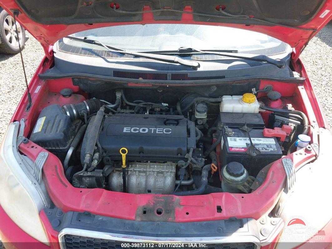 KL1TD66E09B651631 2009 CHEVROLET AVEO photo no. 10