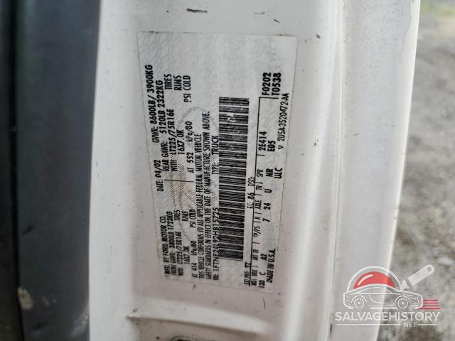 1FTNE24L92HB15725 2002 FORD ALL Models photo no. 13