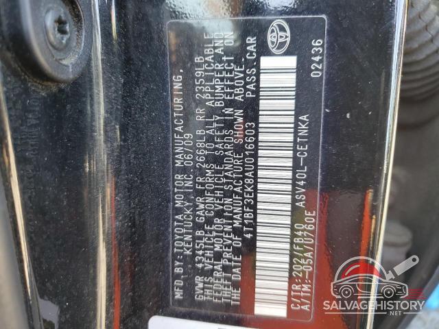 4T1BF3EK8AU016603 2010 TOYOTA CAMRY photo no. 12