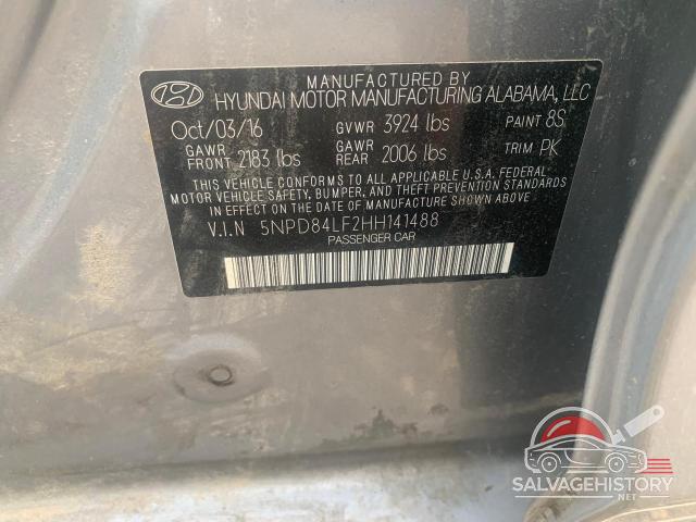 5NPD84LF2HH141488 2017 HYUNDAI ELANTRA photo no. 12