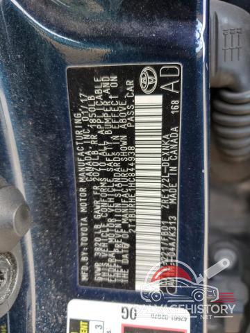 2T1BURHE1HC844938 2017 TOYOTA COROLLA photo no. 13