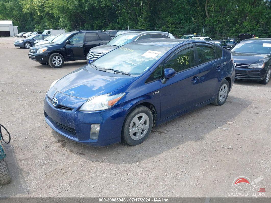 JTDKN3DU2B1448780 2011 TOYOTA PRIUS photo no. 2