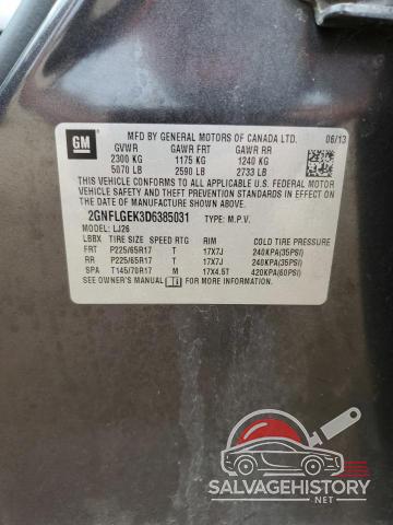 2GNFLGEK3D6385031 2013 CHEVROLET EQUINOX photo no. 12