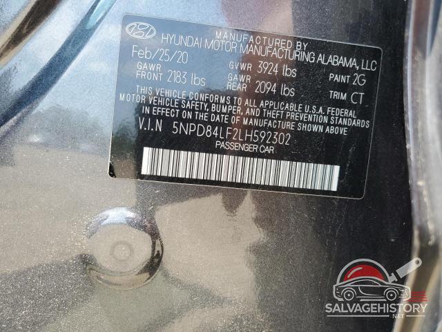 5NPD84LF2LH592302 2020 HYUNDAI ELANTRA photo no. 12