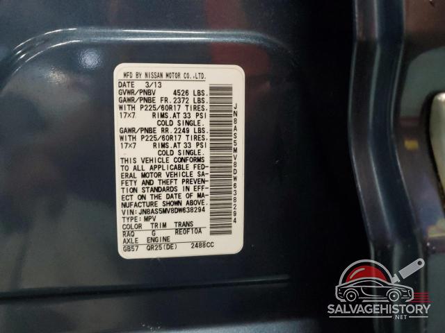 JN8AS5MV8DW638294 2013 NISSAN ROGUE S photo no. 13