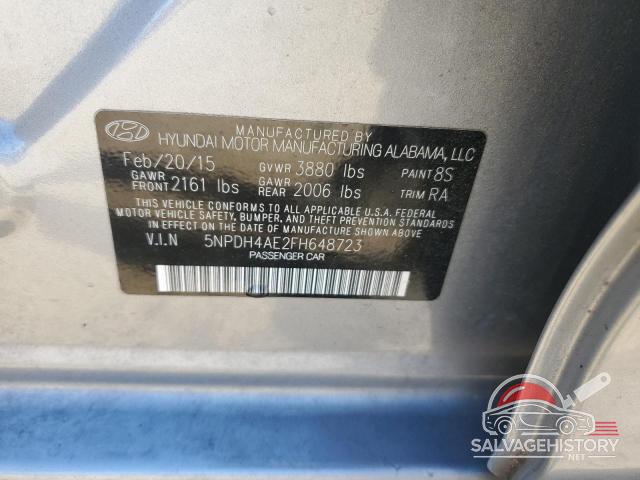 5NPDH4AE2FH648723 2015 HYUNDAI ELANTRA photo no. 12