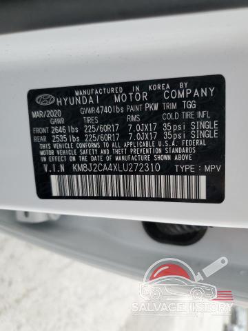 KM8J2CA4XLU272310 2020 HYUNDAI TUCSON photo no. 12