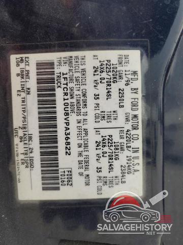 1FTCR10U8VPA36822 1997 FORD RANGER photo no. 12