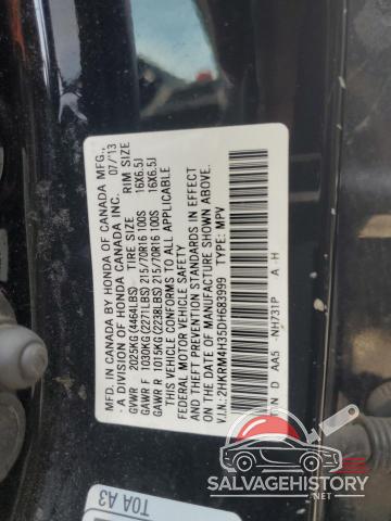2HKRM4H35DH683999 2013 HONDA CRV photo no. 13