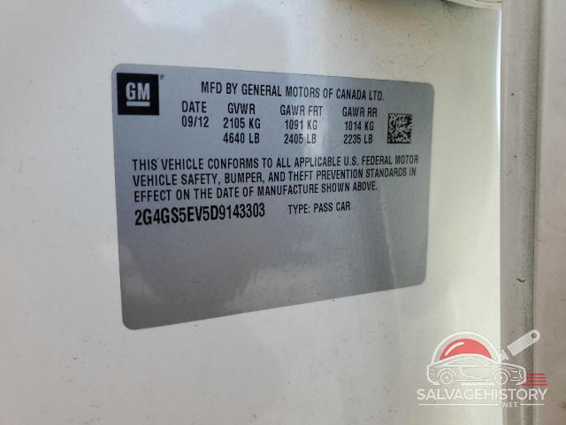 2G4GS5EV5D9143303 2013 BUICK REGAL photo no. 12