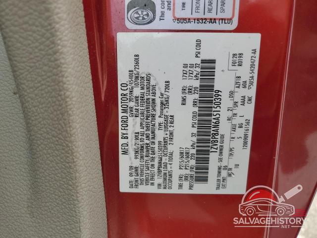 1ZVBP8AN6A5150399 2010 FORD ALL Models photo no. 13