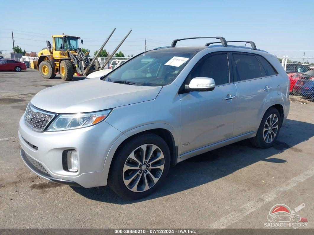 5XYKWDA74EG465036 2014 KIA SORENTO photo no. 2