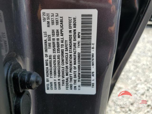 7FARW1H89LE028802 2020 HONDA CRV photo no. 13