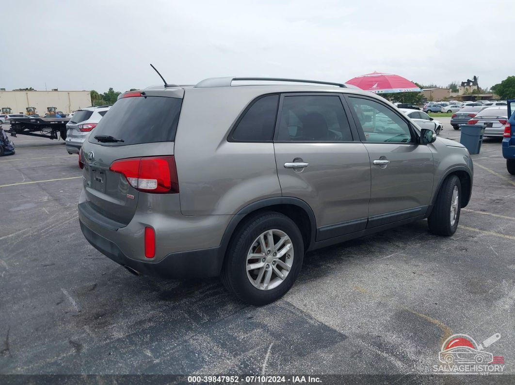 5XYKT3A65EG507336 2014 KIA SORENTO photo no. 4